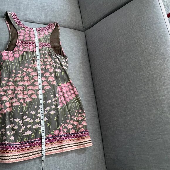 Free People Sleeveless Floral Boho Split V-Neck Shift Dress Womens 2 Fairycore - Picture 10 of 10